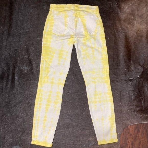 J Brand Jeans “Limoncello” tie dyed mid rise capri skinny pants Size 25 GUC - Picture 11 of 13